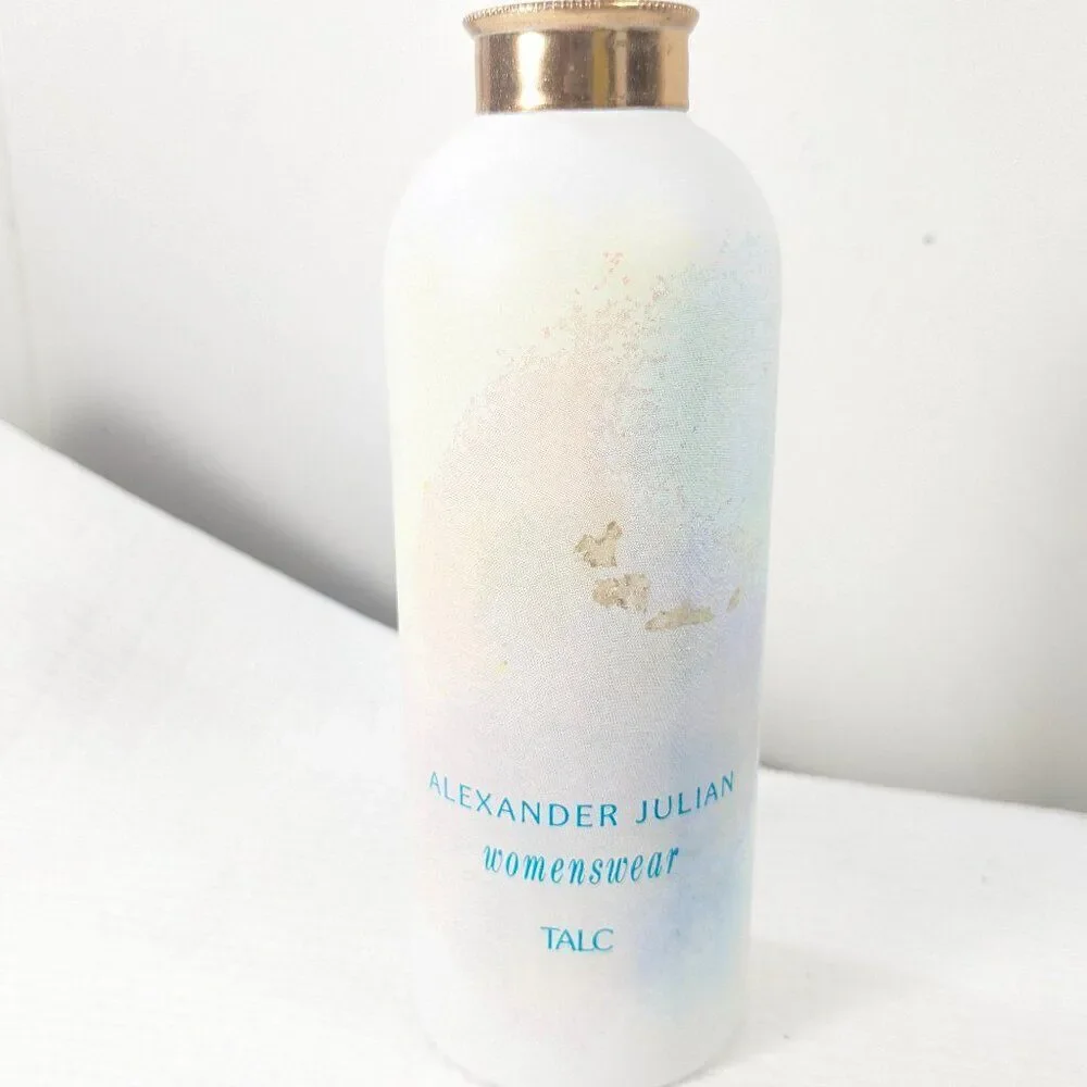 Vintage Alexander Julian WOMENSWEAR Talc Body Powder 4.5oz‎ Paul Sebastian READ